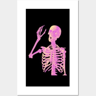 Gradient Skeleton Posters and Art